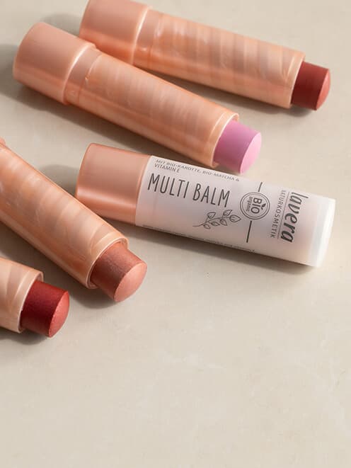 Makeup products and model